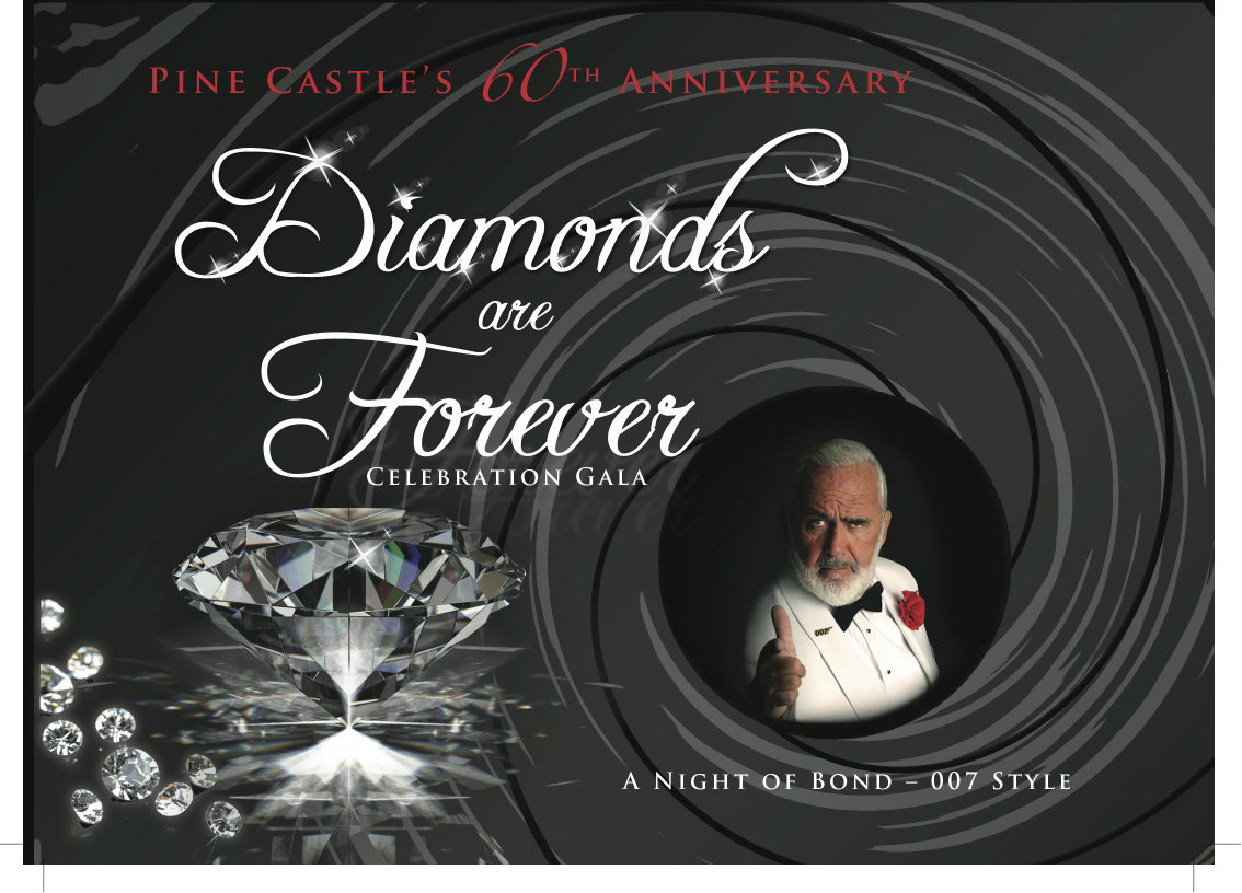 James Bond theme Diamonds are forever celebration gala, a night of James Bond 007 style